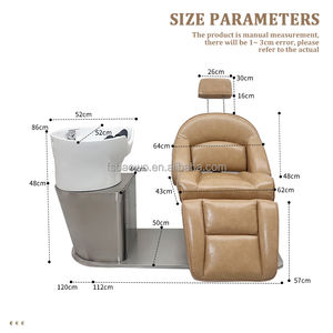 Salon de <span class=keywords><strong>coiffure</strong></span> station de massage électrique shampooing lit meubles de salon shampooing chaise avec lavabo pour cheveux - Product Image 3