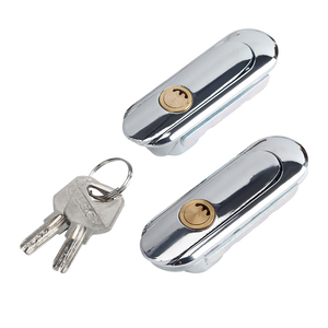 AB403-3 Электрический замок шкафа сетевой блок управления с открытой дверью из цинкового сплава с полированной отделкой прочный и разблокированный ключ - Product Image 1