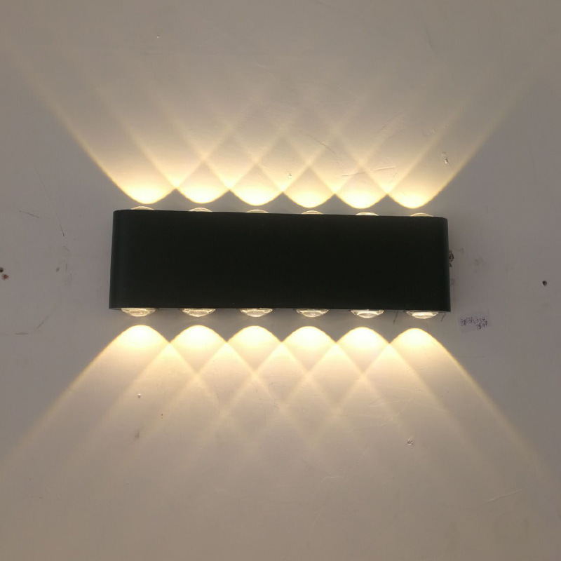 Led Wall Lamp Aluminum Outdoor IP65 Waterproof up Down Wall Light for Home Stair Bedroom Bedside Bathroom Corridor Lighting AC
