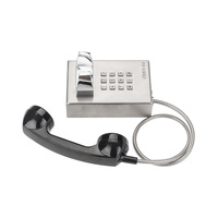 Téléphone de communication scolaire anti-vandalisme avec combiné, pour usage sur campus, avec fonction d'alerte d'appel entrant
