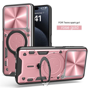 Magnético 360 Hold Stander Lente de ventana deslizante Protección completa a prueba de golpes para Tecno Camon 40 Premier/Pova7/Hot 60i/60/Vivo X200FE - Product Image 6