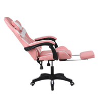 Échantillon gratuit de Silla Gamer inclinable coloré noir et rouge à prix abordable meilleur vendeur chaise de jeu avec repose-pieds