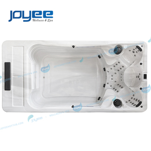 JOYEE-bañera de hidromasaje acrílica para uso al aire libre, spa de hidromasaje con luz LED, Control de música - Product Image 2
