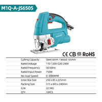 Scie sauteuse électrique de qualité supérieure 0-3000 tr/min pour le bricolage et l'industrie, 750W 50/60Hz 110-240V, coupe acier 6mm/bois 65mm