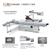 Scie à panneaux horizontale à table coulissante numérique industrielle CNC MJ320DK, moteur 5,5 kW, 380 V