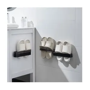 Porte-chaussures pliable double couche, en plastique, pour salle de bains, vente en gros, 8203