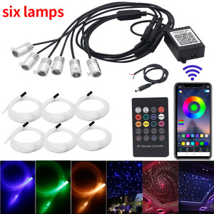 Lumière d'ambiance LED optique intelligente pour voiture, nouveau modèle Star Top avec télécommande, compatible universel, synchronisation musicale, pour Volkswagen - Product Image 6