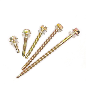 Metric Hexagon Head Self-Drilling Coarse Thread Tapping Screws with Flange for Secure <b>Fastening</b> and Attachment - Product Image 5