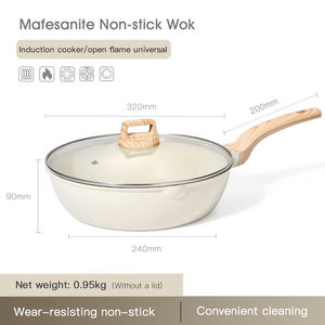 Juego de <span class=keywords><strong>Ollas</strong></span> y Sartenes de Vidrio y Aluminio Antiadherente Moderno y Duradero <span class=keywords><strong>Carote</strong></span>, Fácil de Limpiar, Apto para Lavavajillas y Compatible con Inducción - Product Image 5