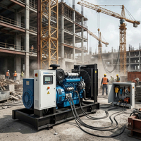 Générateur diesel triphasé YUCHAI 30KW 40KW 50KW avec démarrage automatique, châssis ouvert, 50/60Hz