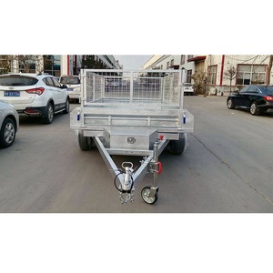 Nouvelle arrivée <span class=keywords><strong>Remorque</strong></span> à plateau pour voiture de 750 kg Remorques à plateau 8x5 <span class=keywords><strong>Remorque</strong></span> à plateau à double essieu galvanisée - Product Image 3