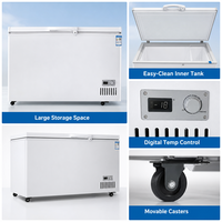 Congélateur coffre horizontal OEM/ODM en gros avec logo personnalisé, congélation rapide, refroidissement par air, machine de réfrigération mécanique