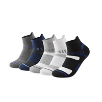 Chaussettes de sport en coton respirantes et absorbantes avec empiècements en mesh pour hommes et femmes, idéales pour la course à pied