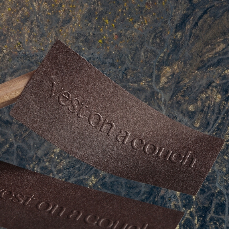 Custom Printed Textured Sticker Embossed Label