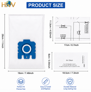 Bolsa de Filtro para <span class=keywords><strong>Aspiradora</strong></span> Eléctrica de Tela No Tejida GN al por Mayor para Uso Doméstico, Alta Calidad, Compatible con Varios Modelos - Product Image 3