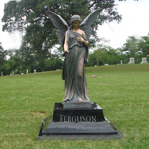 Sculptures d'ange en laiton métallique, cm, avec de grandes ailes, statue en bronze - Product Image 6