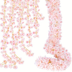 Guirlandes artificielles de fleurs de cerisier en soie pour décoration intérieure, mariage, murale, branche unique - Product Image 2