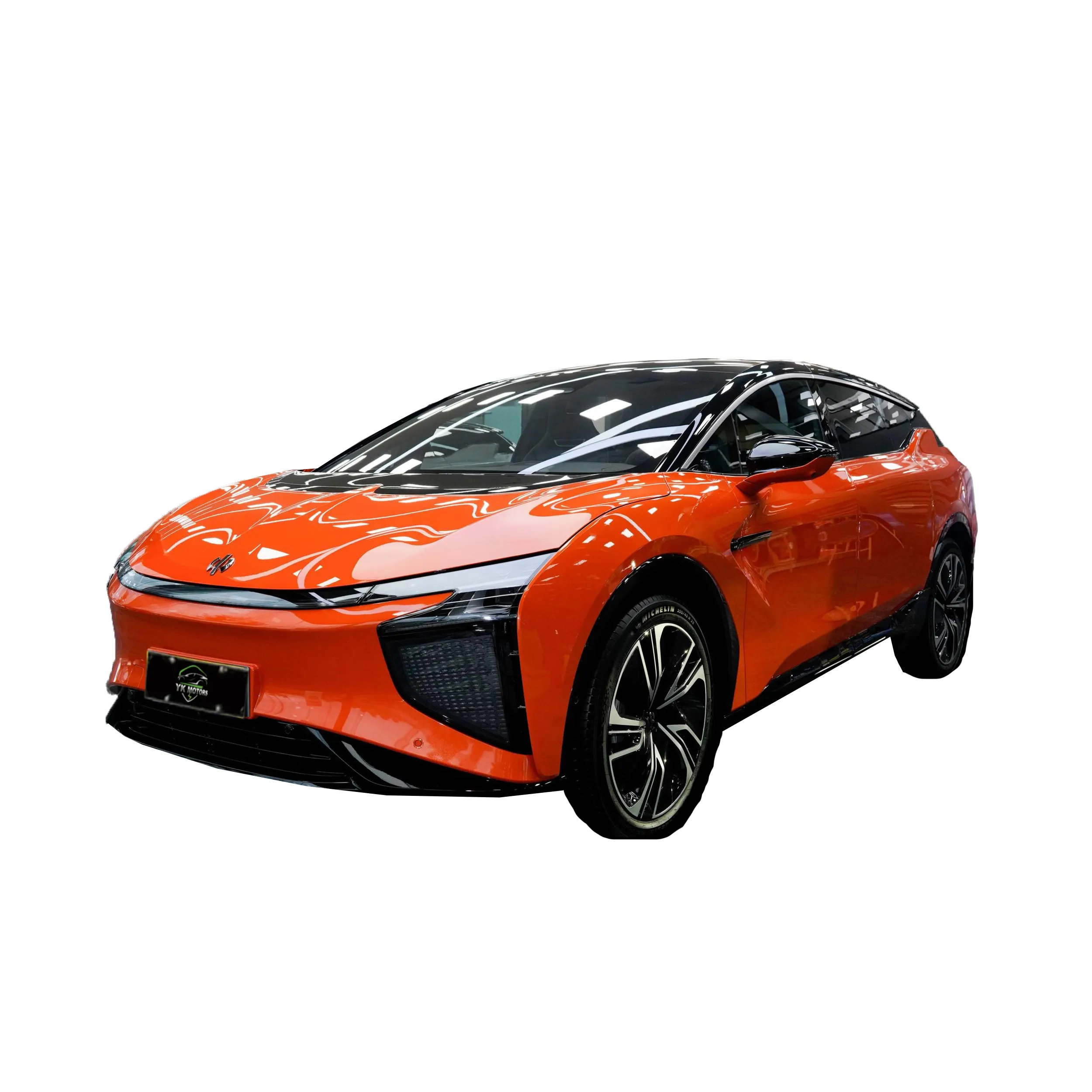 YK MOTORS HiPhiX電気自動車リチウム電池電気SUV車6シーターエアコン付き自動車用グリーン栽培者