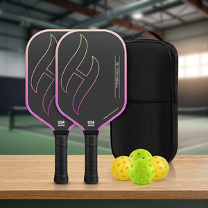 Pala <span class=keywords><strong>de</strong></span> Pickleball Rectangular sin Bordes <span class=keywords><strong>de</strong></span> Fibra <span class=keywords><strong>de</strong></span> Carbono T700, Núcleo <span class=keywords><strong>de</strong></span> Panal <span class=keywords><strong>de</strong></span> <span class=keywords><strong>Abeja</strong></span> <span class=keywords><strong>de</strong></span> 16 mm, Superficie Texturizada Prensada en Frío, 220 g, <span class=keywords><strong>Tela</strong></span> Oxford - Product Image 4