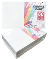 Toile tendue vierge en coton 100% blanc de 280g, imprimée UV, pour peinture artistique, disponible en tailles personnalisées