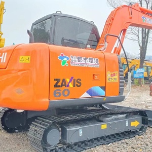 Excavadora de cadenas Hitachi ZX60 de 6 toneladas, miniexcavadora de construcción usada Hitachi, peso operativo - Product Image 2