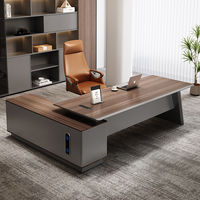 Ensemble de mobilier de bureau en bois de Chine, de style moderne et simple, haut de gamme, respectueux de l'environnement, pour PDG et président de conseil d'administration