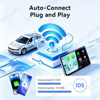 Adaptador inalámbrico CarPlay mini ultra G2 de perfil bajo con indicador LED y emparejamiento automático para Apple Car con CarPlay con cable o Android Auto