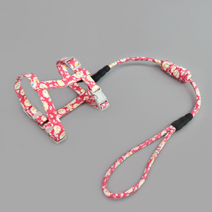 和風ペットハーネス調節可能なベストスタイルのキャットハーネスとリーシュ - Product Image 2