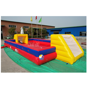 Terrain de football gonflable avec poteaux de but, terrain de football gonflable de qualité commerciale <span class=keywords><strong>pour</strong></span> la <span class=keywords><strong>location</strong></span> lors de fêtes et d'événements - Product Image 2