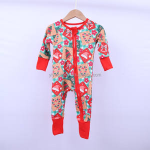 YiYing Maßgefertigter Bambus-Babystrampler Neugeborenen-Kleidung 95% Bambus 5% Elasthan Weicher Niedlicher Reißverschluss-Babystrampler 2-Wege-Reißverschluss Neugeborenen-Kleidung - Product Image 4