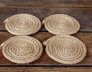 The Art of Handmade Hemp Rope Coaster Handmade - Product Image 1