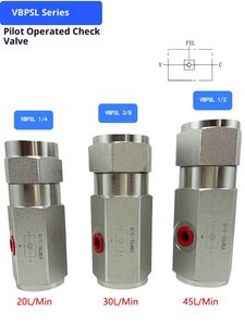Valvola di Controllo Idraulica VBPSL G1/4 G3/8 G1/2 G3/4 Raccordi Unidirezionali in Acciaio Inox Garanzia 1 Anno per Veicoli Sanitari - Product Image 3