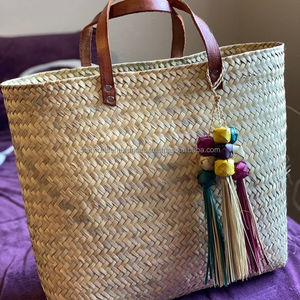 Fourniture d'usine en gros de sacs à main en rotin pour femmes avec pochette de style fantaisie du fabricant indien - Product Image 6