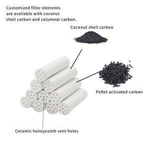קרמית קוקוס טבעי מופעל אלמנט מסנן פחמן 5/6/7/8/9 מ "מ עישון מסנן עישון יכול להיות מותאם אישית - Product Image 4