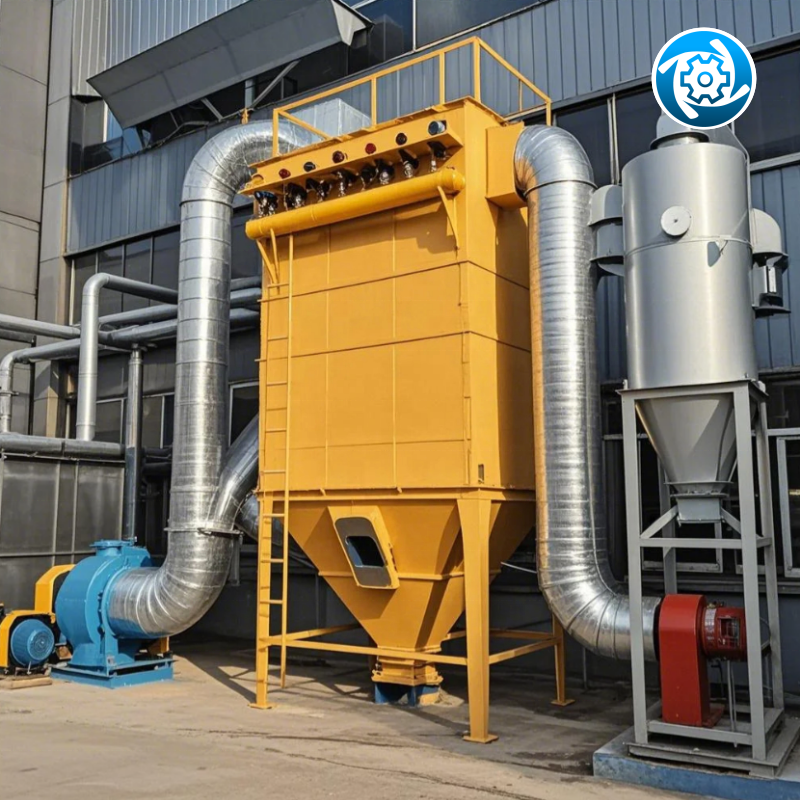 Industrial Dust Collector System Include Advanced Filtration Technology For Dairy Production Site Dust Extraction