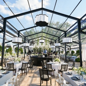 Tente de fête de luxe transparente personnalisée pour l'extérieur, tente de <span class=keywords><strong>mariage</strong></span> transparente de grande taille 20x40, tente de réception commerciale pour événements - Product Image 1