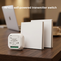 Interrupteur d'éclairage sans fil auto-alimenté à installation facile, sans câblage, sans batterie, pour les améliorations domestiques DIY