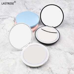 Portable Double-Sided LED USB Charging Cosmetic <b>Mirror</b> with <b>Foldable</b> Design On-the-Go Makeup & Eyelash Tweezers - Product Image 3