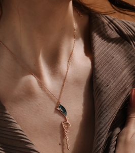 Nuevo estilo, simplicidad, flor de <span class=keywords><strong>nacimiento</strong></span> de acero inoxidable, hecho a mano mes de <span class=keywords><strong>nacimiento</strong></span>, collar con nombre personalizado para mujer - Product Image 3