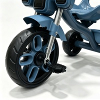 Tricycle en plastique pour enfants, vélo à pédales pour tout-petits avec musique et lumières, tricycle à pousser pour bébés, pour garçons et filles