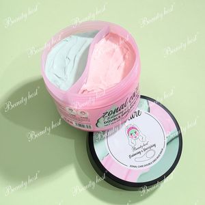 Beauty Host Face Whitening T-zone Pore Cleaning Double Grid Green Pink Dead Sea Mud Clay Mask Rose Nourishing Clay Mask OEM - Product Image 2