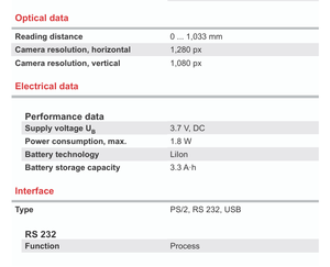Leuze IT 2105ISR-<b>3</b>-CLE Part No.50154428 Wireless Industrial Barcode 1D 2D Code With US Power Supply in Stock - Product Image 2