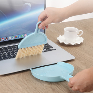 Desktop rumah sapu Mini Keyboard komputer sikat pembersih puing-puing sapu kecil Set dengan pengki sikat puing-puing dapur - Product Image 5