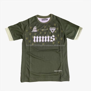 Camiseta Deportiva de Manga Corta, Estilo Casual, con Logotipo Bordado Personalizado, Estilo Hip Hop, Rap, Moda Urbana, Transpirable y de Secado Rápido - Product Image 2