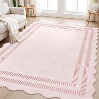 Tapis lavable imperméable et anti-salissures pour salon, chambre à coucher, table basse, canapé, tapis de sol lavable de style nordique minimaliste