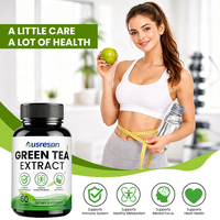 Ausreson OEM Capsules d'extrait de thé vert Suppléments à base de plantes Brûleur de graisse Gestion du poids Capsules d'extrait de thé vert Matcha biologique