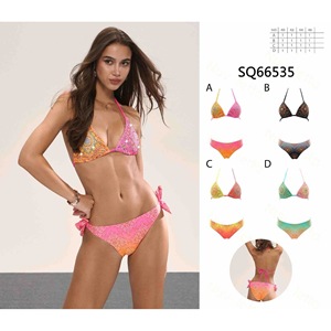 Costume da bagno intero HDJ taglie forti con controllo pancia, scollo all'americana, aderente, blu, rosso, verde, rosa SQ66761 - Product Image 2