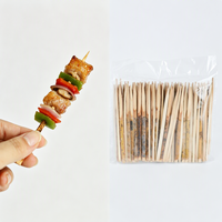 Brochettes de grillades en bois naturel ECO-3.5in, écologiques et biodégradables