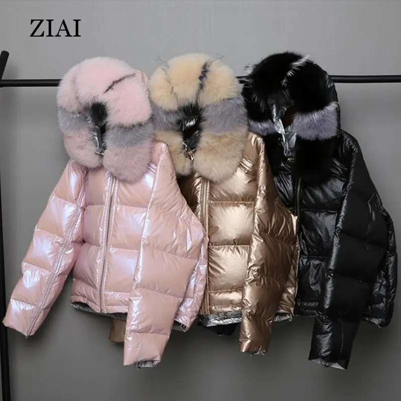 New fashion design puffer cotton down jacket for women warm outwear winter coats for ladies women