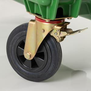 <span class=keywords><strong>Bidone</strong></span> per Rifiuti da Esterno AF07660 BAIYUN, Grande Capacità 660L, Robusto con 4 Ruote e Manico in Metallo - Product Image 4